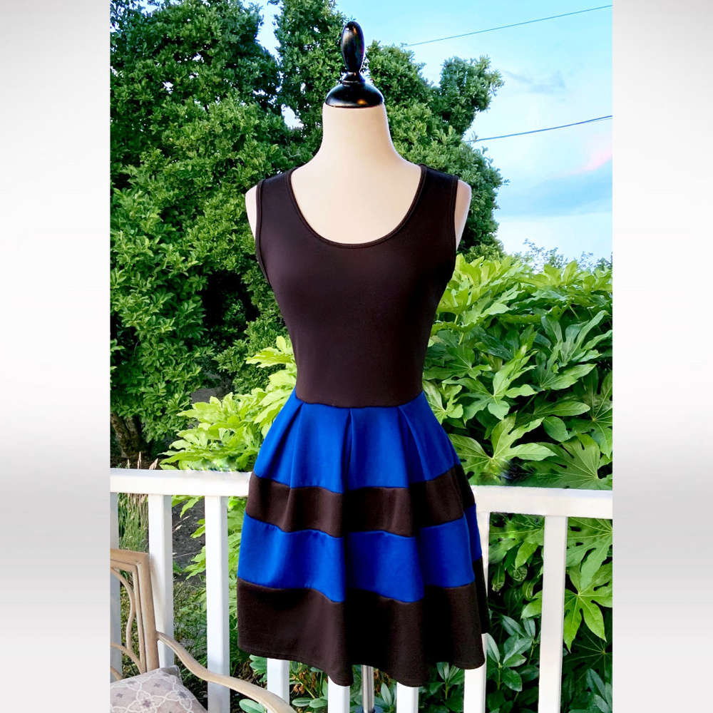 🛑TEMPORARY HOLD🛑 NWOT Cobalt Scuba Skater Flare Dress